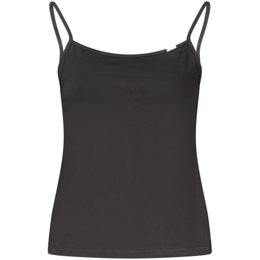 Tank Top by Calvin Klein for women in stretch cotton black features an bespeak silhouette, showcasing an bespeak sleeveless and bespeak for a truly sophisticated look.