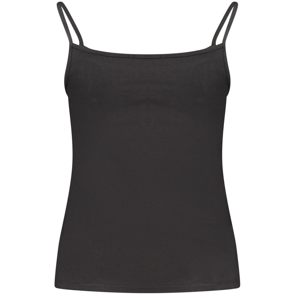Tank Top by Calvin Klein for women in stretch cotton black showcases a streamlined Women's Stretch Cotton Tank Top design with a streamlined and .