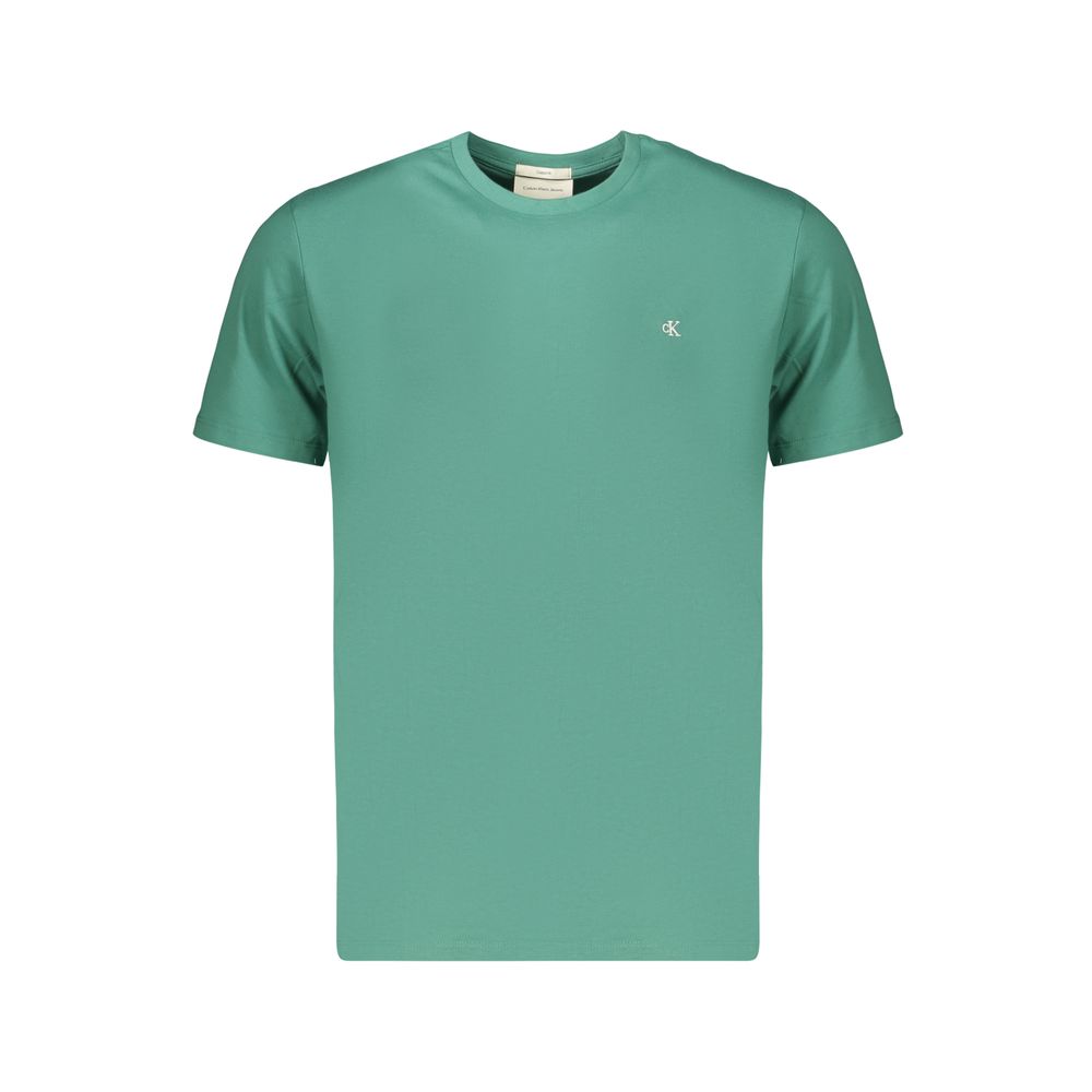 Calvin Klein Men's Cotton T-Shirt - Green Signature