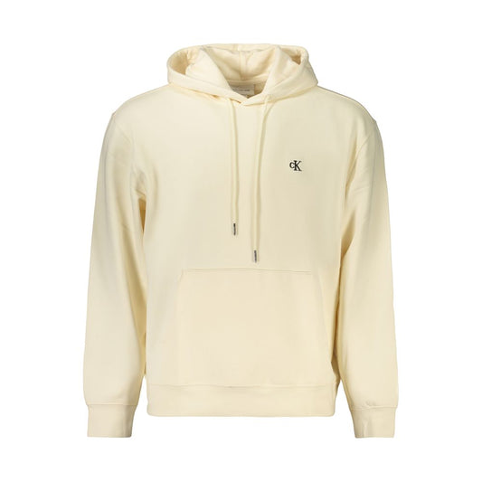 Sweatshirt by Calvin Klein for men in cotton beige features an enviable silhouette, showcasing a premium and refined for a truly enviable finish.
