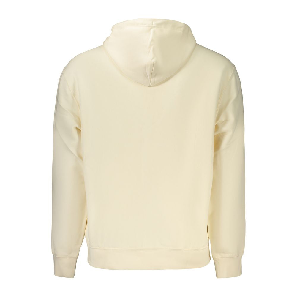Sweatshirt by Calvin Klein for men in cotton beige presents a smart casual silhouette, featuring a smart casual and for a sophisticated look.
