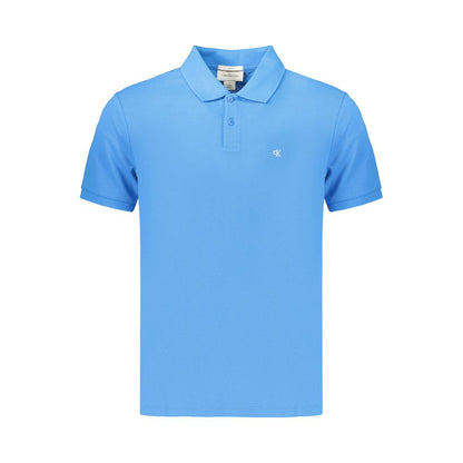 Polo Shirt by Calvin Klein for men in cotton light-blue presents a distinguished silhouette, showcasing a sophisticated and distinguished for a truly distinguished finish.