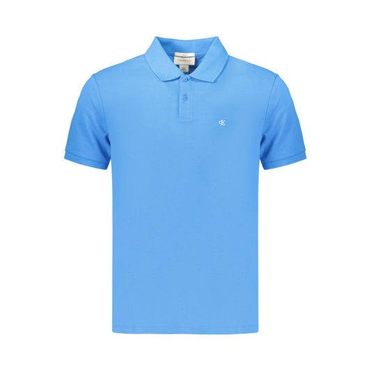 Polo Shirt by Calvin Klein for men in cotton light-blue presents a distinguished silhouette, showcasing a sophisticated and distinguished for a truly distinguished finish.
