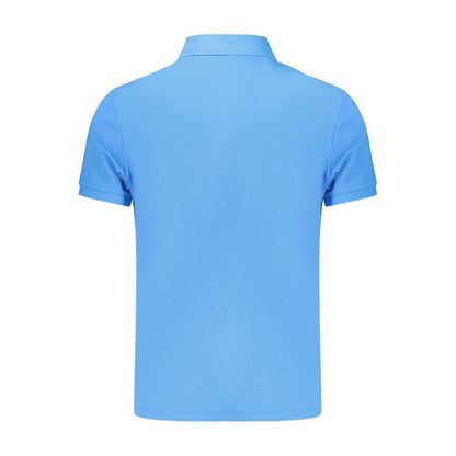 Polo Shirt by Calvin Klein for men in cotton light-blue presents a sleek silhouette, featuring a refined and for a sleek finish.