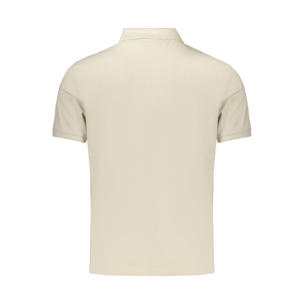 Polo Shirt by Calvin Klein for men in cotton beige features a eye catching silhouette, showcasing a refined and for a eye catching finish.
