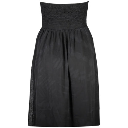Dress by Desigual for women in polyester black & patterned showcases a striking silhouette, elegantly detailed with a , refined , and a striking midi for a striking finish.