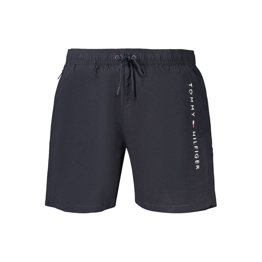 Shorts by Tommy Hilfiger for men in polyester blue features a stylish and short cut with a stylish .