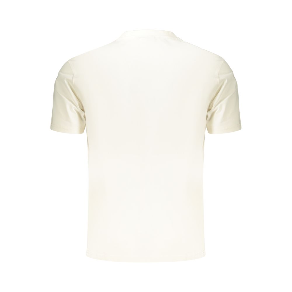T-Shirt by Napapijri for men in cotton blue & white showcases a unassuming silhouette, artfully detailed with a refined and unassuming for a sophisticated, contemporary look.