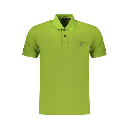 Polo Shirt by Napapijri for men in cotton green showcases a enviable silhouette, featuring a refined and for a enviable finish.
