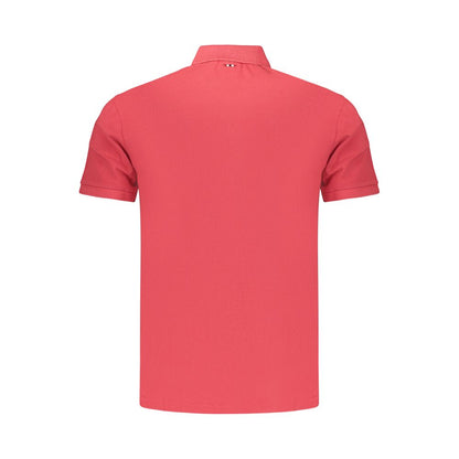 Polo Shirt by Napapijri for men in cotton red presents a distinguished silhouette, showcasing a sophisticated and distinguished for a truly distinguished finish.