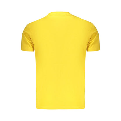 T-Shirt by Napapijri for men in cotton yellow showcases a chic silhouette, artfully detailed with a chic and for a chic finish.