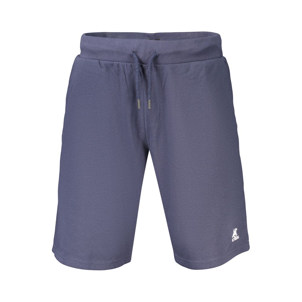 Activewear Shorts by U.S. Grand Polo for men in cotton polyester blue & print features an sporty with adjustable-waistband, presenting a short and designed for a sporty look.