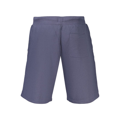 Activewear Shorts by U.S. Grand Polo for men in cotton polyester blue & print features a kinetic silhouette, showcasing adjustable-waistband with a kinetic , short, and for a premium athletic look.