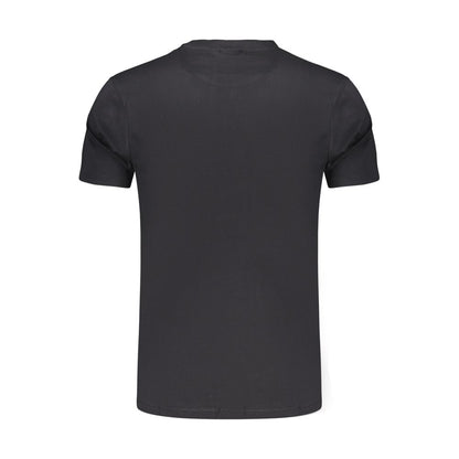 T-Shirt by Napapijri for men in cotton black features a plush silhouette, showcasing a sophisticated and for a truly plush finish.
