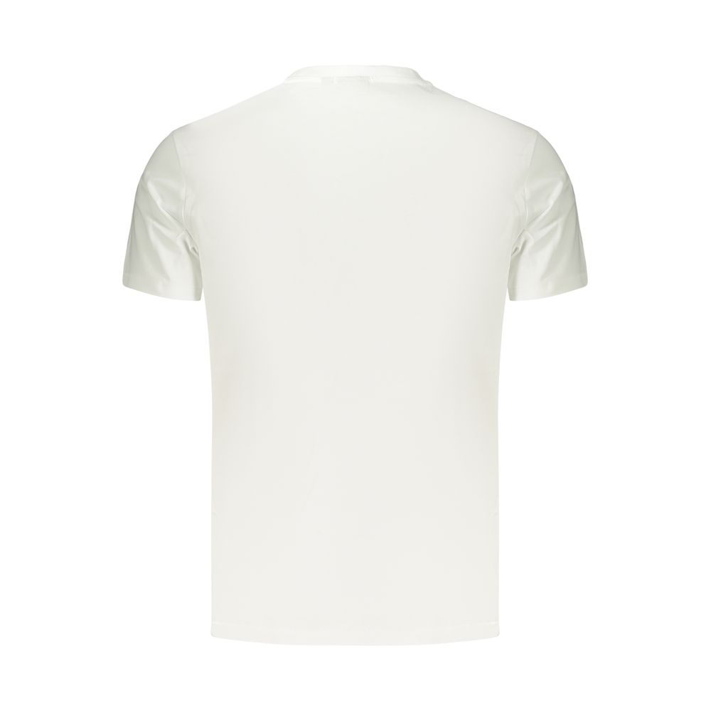 T-Shirt by Napapijri for men in cotton blue & white showcases a chic silhouette, artfully detailed with a chic and for a chic finish.