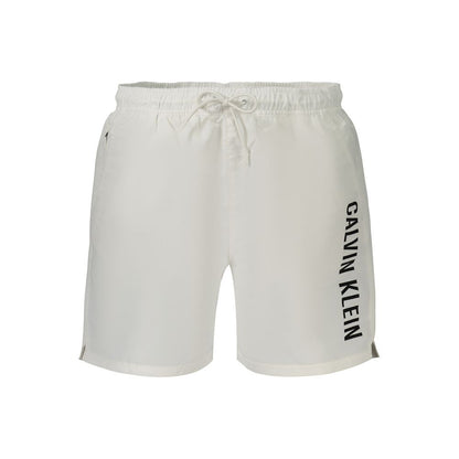 Activewear Shorts by Calvin Klein for men in polyester canvas blue & white features a contemporary silhouette with , a contemporary , short, and for a contemporary finish.