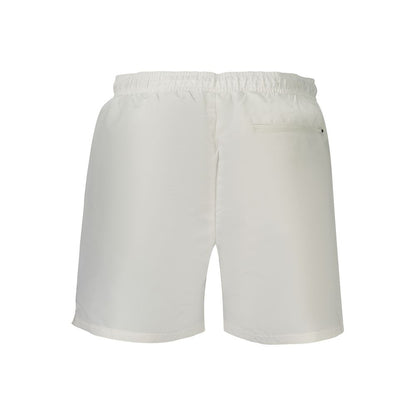 Activewear Shorts by Calvin Klein for men in polyester canvas blue & white features an athletic and short with a and high-performance .