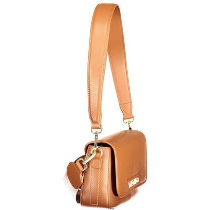 Handbag by Mario Valentino for women in polyurethane brown features a exquisite silhouette, showcasing a secure and exquisite with versatile for a exquisite finish.