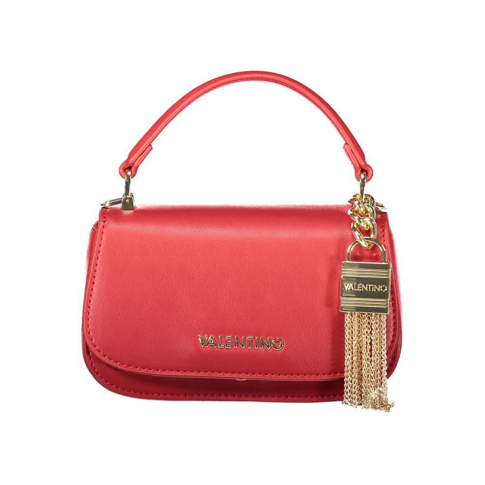 Evening Handbag by Mario Valentino for women in polyurethane red features an refined silhouette, showcasing a secure , ample , and versatile for a sophisticated refined aesthetic.