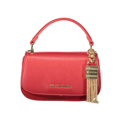 Evening Handbag by Mario Valentino for women in polyurethane red features an refined silhouette, showcasing a secure , ample , and versatile for a sophisticated refined aesthetic.