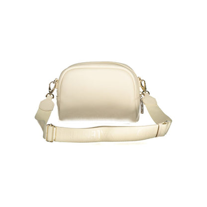 Mario Valentino City Polyurethane Evening Handbag - Beige