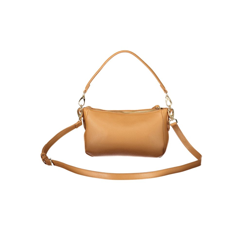 Evening Handbag by Mario Valentino for women in polyurethane brown features an refined silhouette, showcasing a secure , ample , and versatile for a sophisticated refined aesthetic.