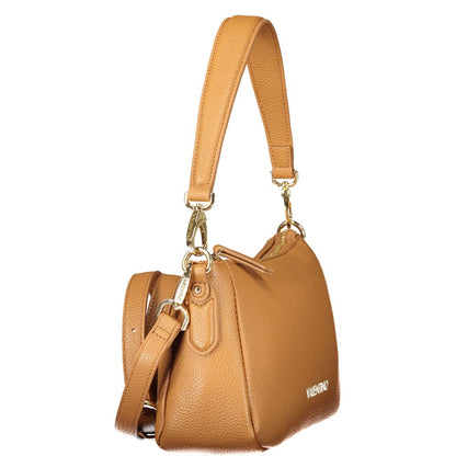 This Evening Handbag by Mario Valentino for women in polyurethane and brown presents a sculptural silhouette featuring a secure , ample , and versatile for a sculptural finish.