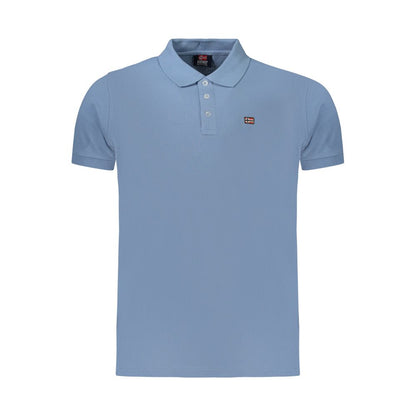 Polo Shirt by Norway 1963 for men in cotton azzurro showcases a sharp silhouette, detailed with a refined and sharp for a sophisticated finish.