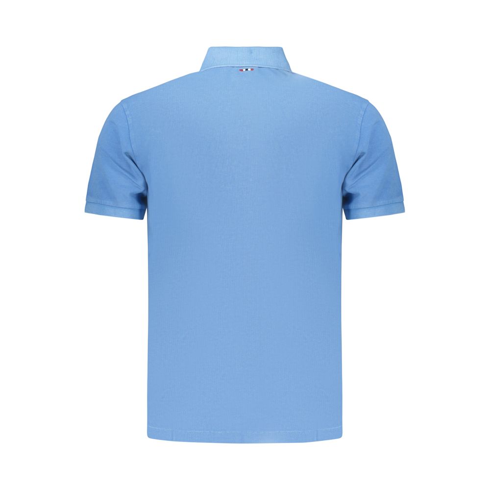 Polo Shirt by Napapijri for men in cotton blue & print presents a distinguished silhouette, showcasing a sophisticated and distinguished for a truly distinguished finish.