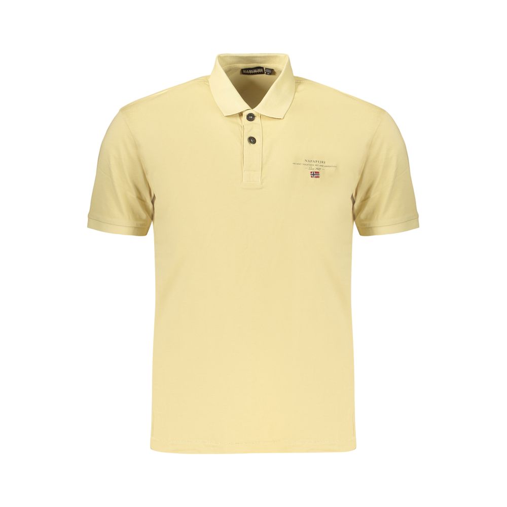 Polo Shirt by Napapijri for men in cotton beige & print showcases a enviable silhouette, featuring a refined and for a enviable finish.