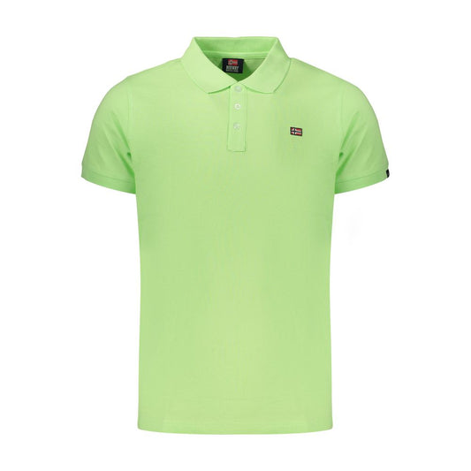 Polo Shirt by Norway 1963 for men in cotton green presents a distinguished silhouette, showcasing a sophisticated and distinguished for a truly distinguished finish.