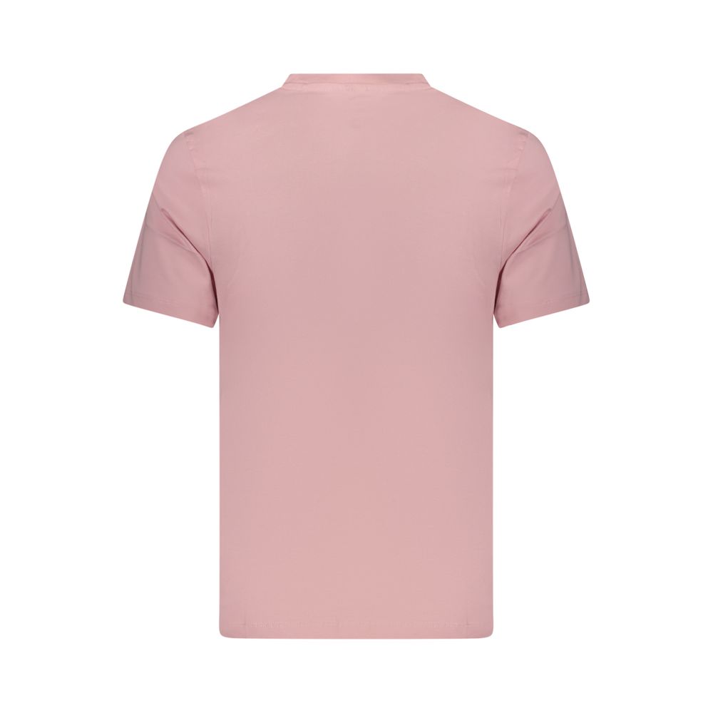 T-Shirt by Pepe Jeans for men in cotton pink & print features a plush silhouette, showcasing a sophisticated and for a truly plush finish.
