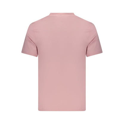 T-Shirt by Pepe Jeans for men in cotton pink & print features a plush silhouette, showcasing a sophisticated and for a truly plush finish.