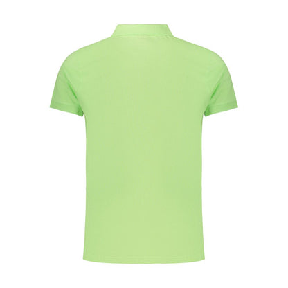 Polo Shirt by Norway 1963 for men in cotton green showcases a sharp silhouette, detailed with a refined and sharp for a sophisticated finish.