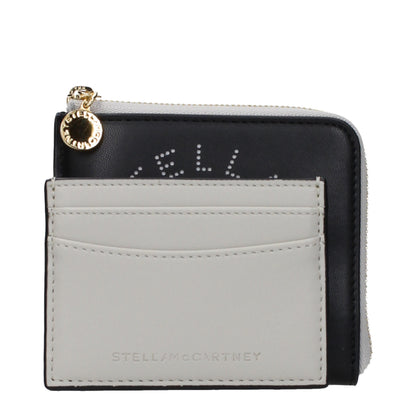 Wallet by Stella McCartney for women in leather black showcases a discerning silhouette, artfully capturing the essence of Leather Wallet with its functional eco-friendly.