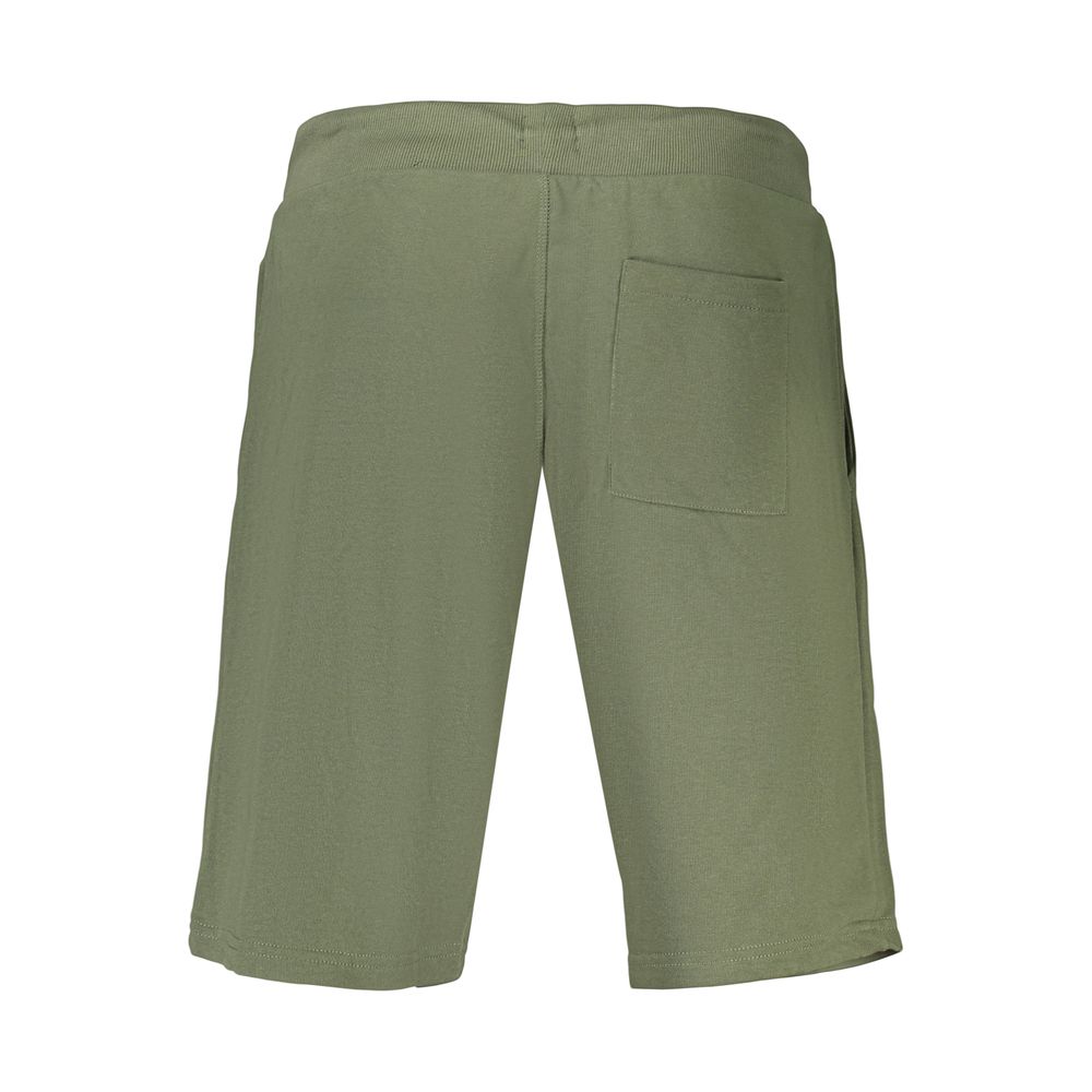 Activewear Shorts by U.S. Grand Polo for men in cotton polyester green & print features an versatile with adjustable-waistband, presenting a versatile short and designed for a versatile look.