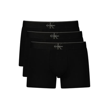 Underwear Boxer Shorts by Calvin Klein for men in stretch cotton black & signature presents a subtle silhouette as Men's Stretch Cotton Underwear Boxer Shorts, expertly tailored with a subtle fit for a premium look.