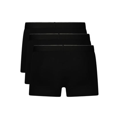 Underwear Boxer Shorts by Calvin Klein for men in stretch cotton black & signature features an sleek fit, showcasing the sleek design of this Men's Stretch Cotton Underwear Boxer Shorts.