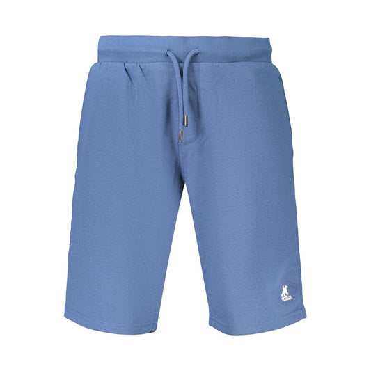 Activewear Shorts by U.S. Grand Polo for men in cotton polyester blue & print features an ergonomic with adjustable-waistband, highlighting a ergonomic and short for a premium, high-performance look.
