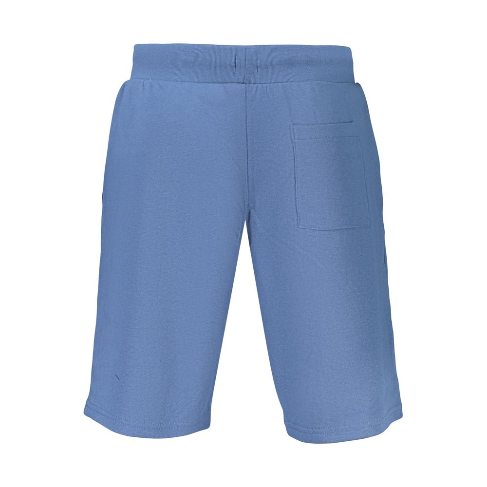 Activewear Shorts by U.S. Grand Polo for men in cotton polyester blue & print features an athletic and short with a and high-performance adjustable-waistband.