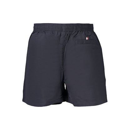 Swim Shorts by Tommy Hilfiger for men in polyester blue & signature features an glamourous silhouette from the Waves Men's Polyester Swim Shorts collection, highlighting a refined fit and glamourous cut for a premium poolside look.