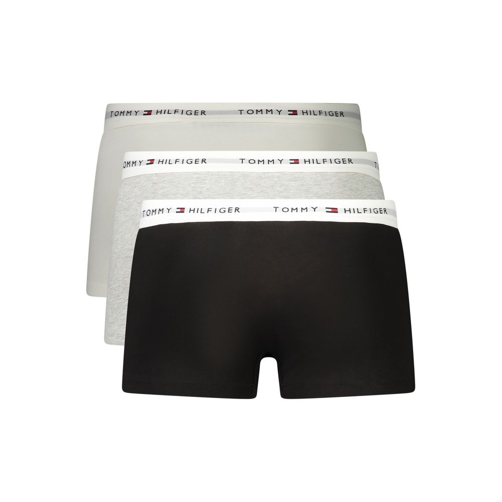 Tommy Hilfiger Men's Stretch Cotton Underwear Boxer Shorts - Black Gray White