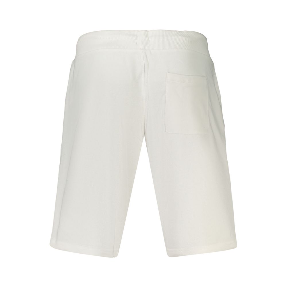 Activewear Shorts by U.S. Grand Polo for men in cotton polyester white, signature & print features an sporty with , presenting a short and designed for a sporty look.