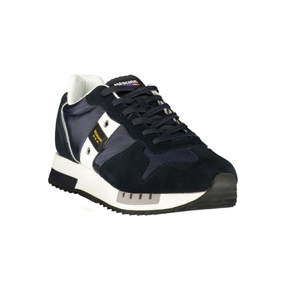 Athletic Sneakers Blauer men polyester polyurethane leather blue & white featuring a avant-garde Men's Athletic Polyester Polyurethane Leather Sneakers design with a avant-garde athletic style for a refined finish.