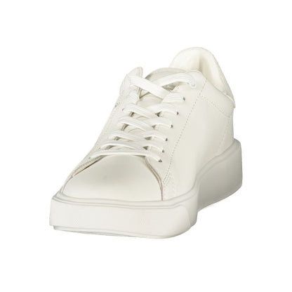 Sneakers by Blauer for men in polyester polyurethane leather blue & white features an opulent silhouette from the Men's Low-Top Polyester Polyurethane Leather Sneakers collection, showcasing a signature low-top style with an opulent finish.