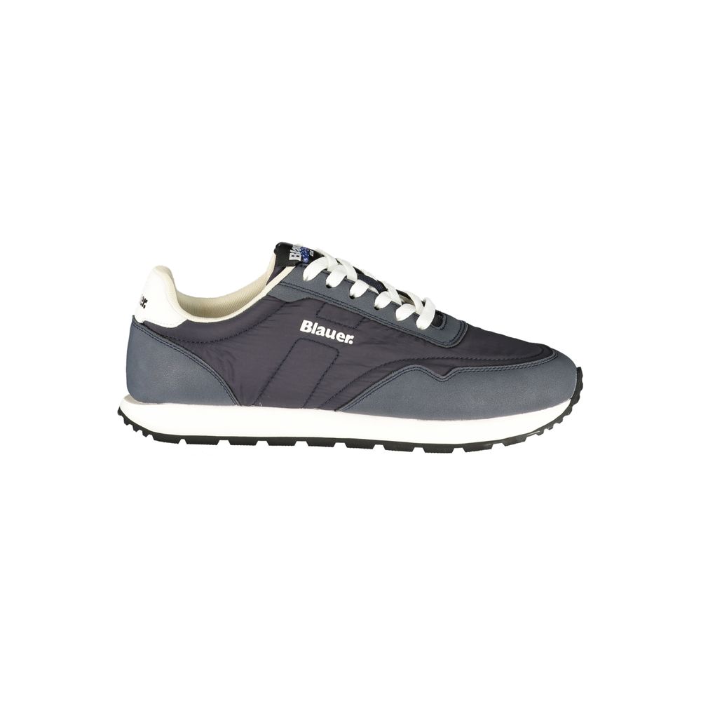 Athletic Sneakers Blauer men polyester & polyurethane blue, white, signature & print featuring a avant-garde Men's Athletic Polyester & Polyurethane Sneakers design with a avant-garde athletic style for a refined finish.