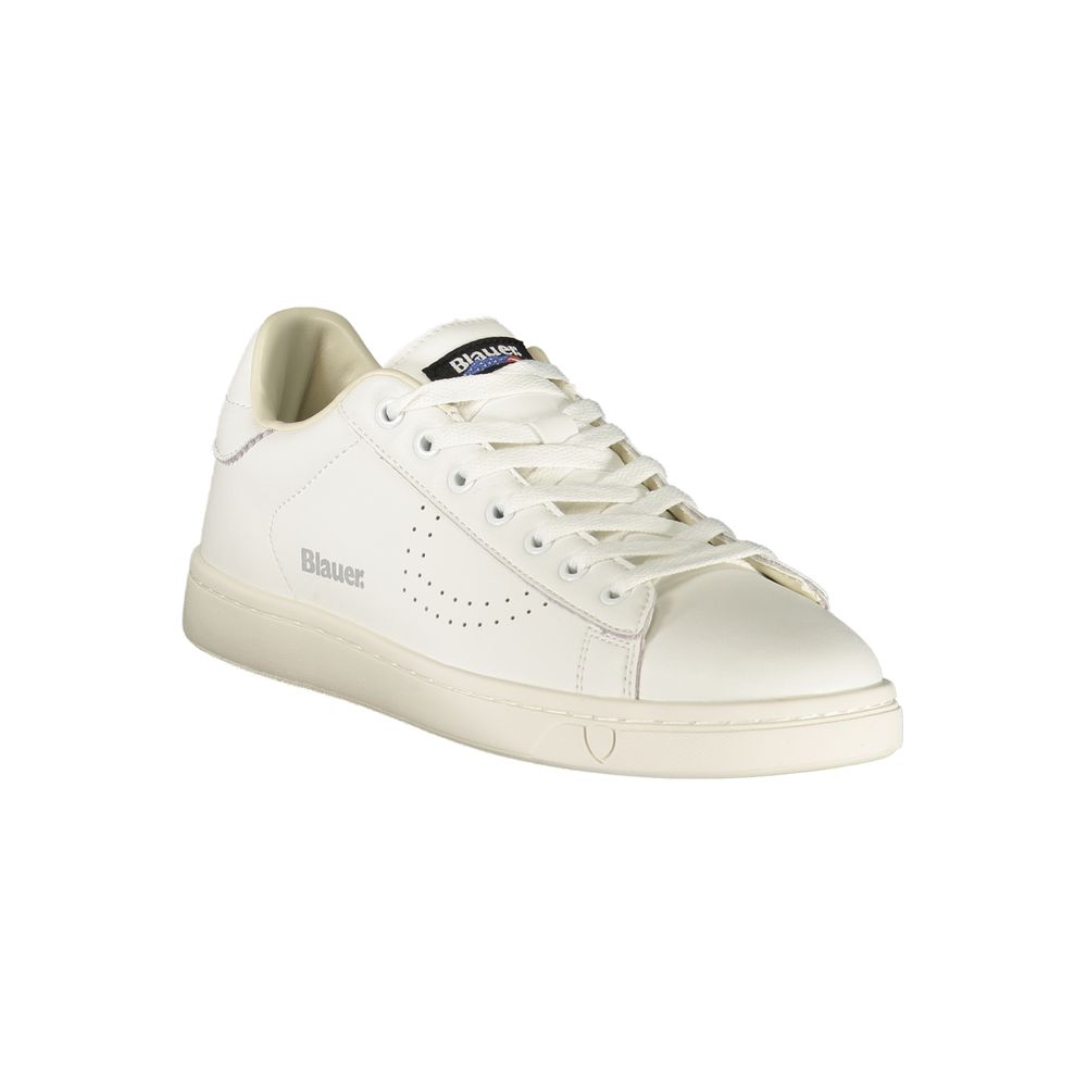 Athletic Sneakers Blauer men polyester polyurethane leather blue & white featuring a avant-garde Crisp Men's Athletic Polyester Polyurethane Leather Sneakers design with a avant-garde athletic style for a refined finish.
