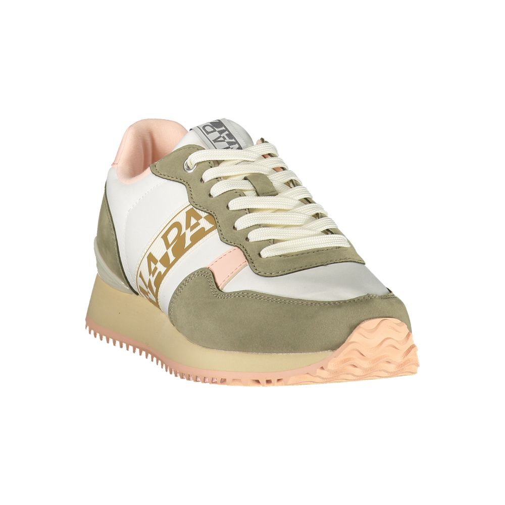 Athletic Sneakers Napapijri women polyester blue, brown, pink & print featuring a avant-garde Women's Athletic Polyester Sneakers design with a avant-garde athletic style for a refined finish.