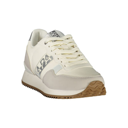 Athletic Sneakers Napapijri women polyester blue, gray & print featuring a avant-garde Women's Athletic Polyester Sneakers design with a avant-garde athletic style for a refined finish.