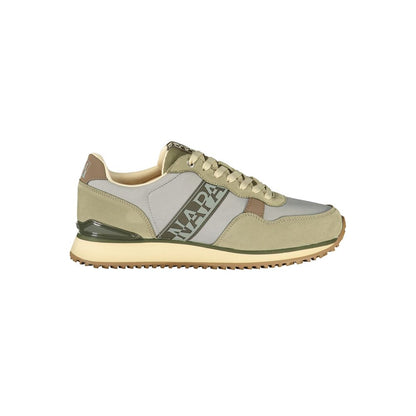 Athletic Sneakers Napapijri men polyester blue, green & print featuring a avant-garde Men's Athletic Polyester Sneakers design with a avant-garde athletic style for a refined finish.